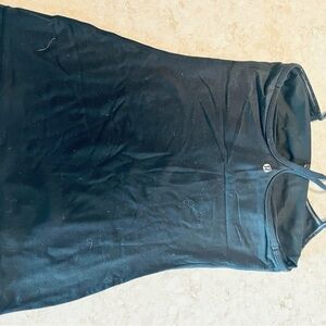 lululemon athletica Longer Black Tank Top